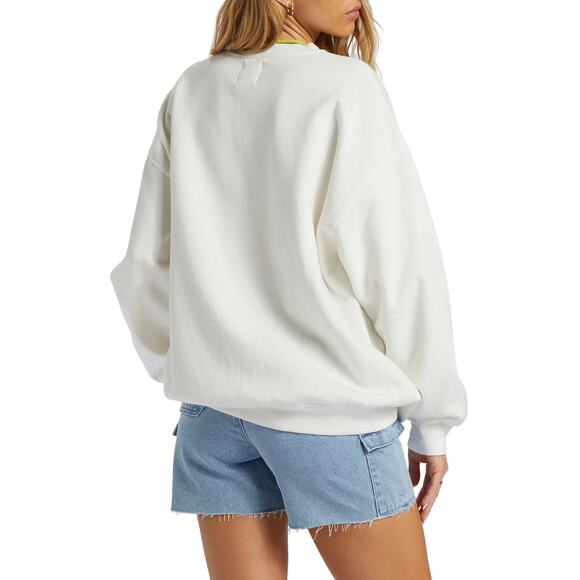 Billabong Women's Ride In 1973 Vintage Graphic Oversized Crewneck Sweatshirt - Picture 3 of 4